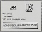 Television   Blondie     Mega Rare Original Olympia  Paris 1977 Concert Ticket