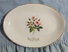 Vtg Sabina Line Ad Plate Platter Jipp Merchandise Lincoln Iowa 22k Gold Trim Mcm