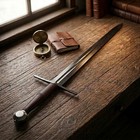 Hand Forge 5160 High Carbon Steel Templar Medieval Sword Longsword With Scabbard