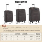 Softside Luggage Expandable 3 Piece Set Suitcase Upright Lightweight Luggage