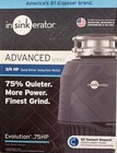 Insinkerator 80021-ise Evolution Series Continuous Feed Garbage Disposal  3 4 Hp