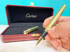 Cartier Rollerball Pen Gold Luxury Edition Elegant Collectible New With Box Gift