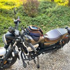 Motorcycle Tank Bag Waterproof Magnetic 1680d Pvc With Phone Window Blue Orange