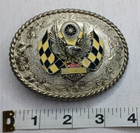 Harley Davidson Enameled Silver Belt Buckle Raintree 1978 4 x3  141 3grams