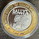 Bally s Las Vegas  10 Silver Strike Token 1999 Running 7 Gdc Mint Mark New Case