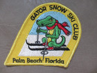 Vintage Florida Gator Alligator Skiing Snow Ski Club Palm Beach Patch - Humor