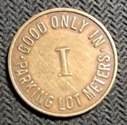 Irwin Parking I Token Coin  good Only In Parking Lot Meters  Vintage Rare