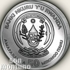 2017 Rwanda Hippopotamus Proof 1oz Silver African Hippo Wildlife Coin Only 1000