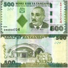 Tanzania 500-2000 Shillings 3 Pieces Set  2010-2020  P-40-42  Unc