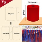 Red Tulle Fabric Roll 6 Inch X 200 Yards Ribbon Spool Wedding Decor Bolt
