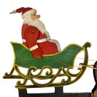 Christmas Santa Sleigh Kinetic Sculpture Folk Art Antique Balance Toy Inspired