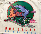 Vtg Bob Dylan 1978 Us Tour T-shirt L 42 44 Tan Animal Graphic New Never Worn