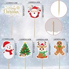 30pcs Christmas Cupcake Topper Set For 2 Inches X 2 Inches  