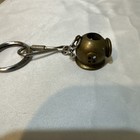 Antique Brass Scuba Diver Helmet Keychain Used Cool   