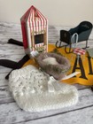 Vintage Junk Drawer Lot Unique Collectible Dolls Toys Minis Farmhouse Antiques