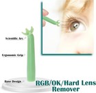 6pcs Hard Lens Insertion Tool With Storage Box For Rgp Ok Lens