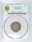 1805 Draped Bust Dime Pcgs G4 Ogh 40th Anniversary 5 Berries Toned