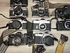 Lot Of 10 Misc Vintage Slr Film Cameras Ricoh Yashica Untested  parts repair 