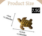 3 Pack Mini Sea Turtle Figurines Resin Micro Landscape Decor