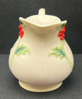 Franz Chinese Porcelain - Holly Berry - Creamer Rare Christmas Fz00395