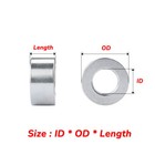 Stainless Steel Spacers M2 M3 M4 M5 M6 M8 M10 M12 Standoffs Round Thick Washers