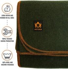 Military Wool Blanket - Warm  Thick  Washable  64 x88 