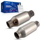  2pcs Automotive Replacement Catalytic Converter Fit For 2 5  Universal 410250