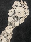High Qaulity Antique Victorian Handmade Brussels Irish  Ornate Flounce Lace 14