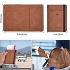 Rfid Blocking Leather Passport Holder Wallet Cover Case Travel For Men And Women