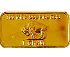  6  1 Gram - Gold Buffalo Bulllion Bar  999 Fine 24k Gold Bar Bundle Lot Gift