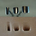 Steel Craft Japan - Smooth Beveler Stamps  3-piece Set  Leather Stamping Tools 