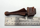Salvage Antique Cast Iron Steeple Ball Finial 4 25  Tall X 1  Wide 5 8  Opening