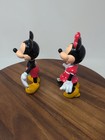 Mickey And Minnie Mouse Applause Bobbleheads Used With Tags