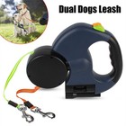 Retractable Dog Leash For Small Dogs Reflective Dual Pet Leash Lead 360 Swivel N