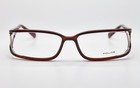 Police V 1520 Vintage Eyeglasses Frame Brown 00s Eyewear Glasses Made In Italy