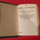 To My Loved One Wwii Soldier War Metal Heart Shield Bible New Testament Vtg 40s