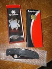 Spyderco Endura Knife Plain Flat Ground Satin Blade Black  C10fpbk