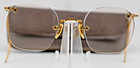 Vintage Ful-vue Arco 1 10 12k Gf Gold Filled Rimless Cable Temple Eyeglasses