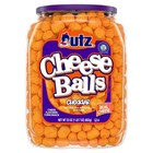 Utz Cheese Balls 23oz Barrel     Bold Cheddar Flavor  Crunchy Party Snack  Family 