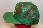 Vintage 1970s John Deere Mesh Snapback Trucker Hat Green Yellow Logo Louisville