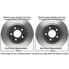 13 98 front   13 78  Rear Drilled Brake Rotors For Infiniti G37 Q60 Nissan 370z