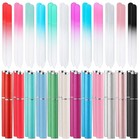 24 Pcs Double-sided Crystal Glass Nail Files Set With Case - 12 Color Manicure K