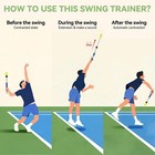 Tennis Swing   Serve Trainer  Retractable Feedback Tool For Practice 