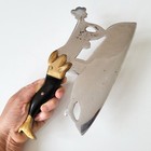 Naked Women Lady Leg 50s Vintage Meat Cleaver Antique Butcher Chopper Knife Axe