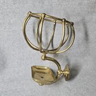 Antique Brasscrafters Solid Brass Wall Sponge Holder Cage Soap Dish Victorian