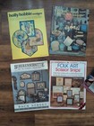 Vintage 1980 s Craft Books Holly Hobbie Chicken Scratch Folk Art Scherenschnitte