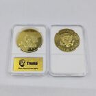 10pc 2024 President Donald Trump Fight Gold Coin Commemorative Challenge Coin