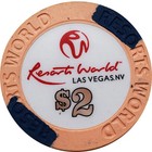 Resorts World Casino Las Vegas Nevada  2 Chip 2021