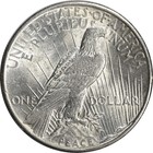 1925 Us Peace Silver Dollar  1 - Au