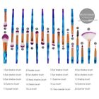 20 Pcs Eyeshadow Foundation Powder Blending Eyebrow Lip Makeup Brush Set